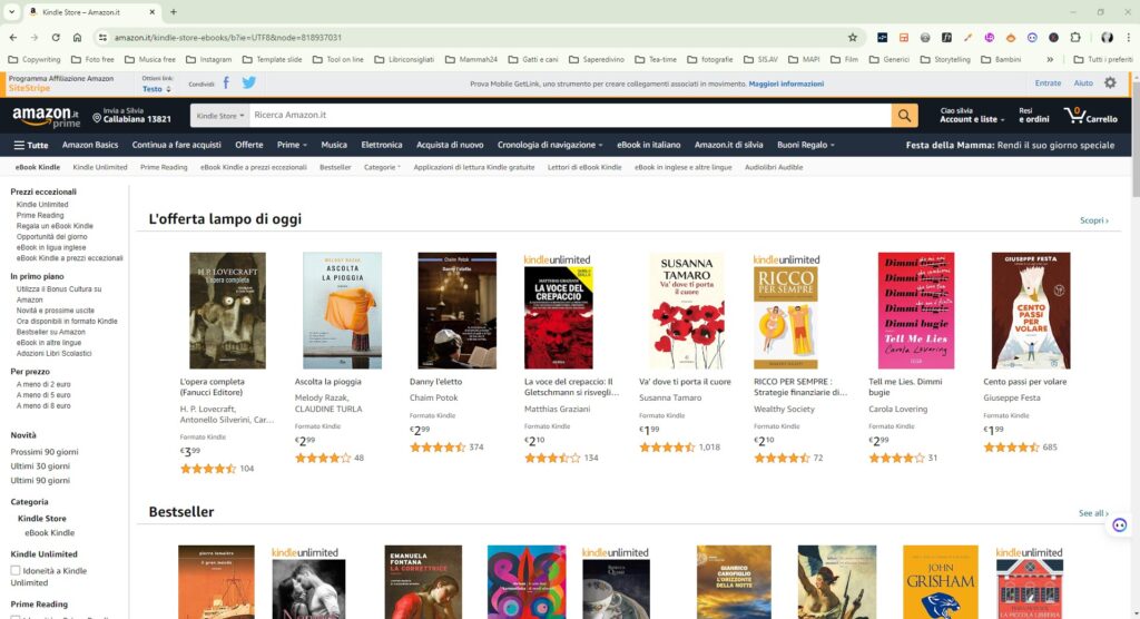 Store Amazon Kindle - Regala ebook - Libri consigliati