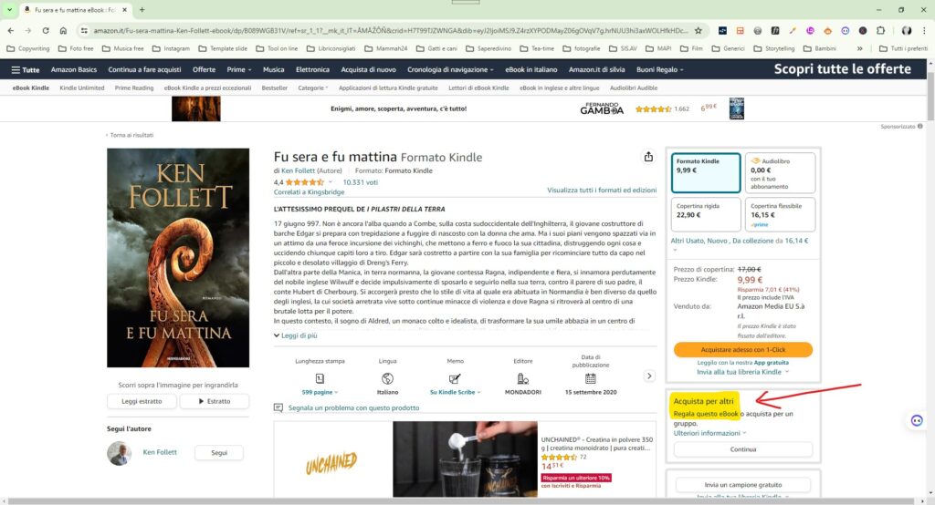Regala l'ebook Amazon - Acquista per altri - Libri Consigliati